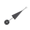 3-Tone Wind Chimes with Compass Iron Triangle Decor for Indoor