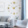 3D DIY Luminous Dial Drill-free Acrylic Frameless Silent Wall Clock