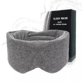 입체형 차광 패드 취침용 아이마스크 여행용 휴식 숙면 보조 안구 압박 없는 Three-Dimensional Sleep Mask for Blocking Light, Travel, and Rest, Eye Mask Without Pressure [Grey]