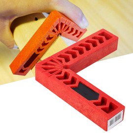 Right Angle Clamp 90 Degree Positioner Corner Clamp Woodworking Tool High Precision Measurement Tool for Carpentry Woodworking Projects Durable Engineering Plastic 15x15cm 4Pieces