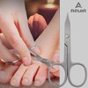 Curved Nail Scissors, Stainless Steel Manicure Scissors, Small Eyebrow –