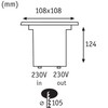 Paulmann Outdoor recessed Light, Metal 3.5 W, Stainless Steel