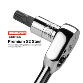 Capri Tools XZN トリプルスクエアスプラインソケットビット メトリック(7mm (M7))