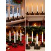 Xingzd 4PK Battery Operated LED Window Candles, Dusk to Dawn