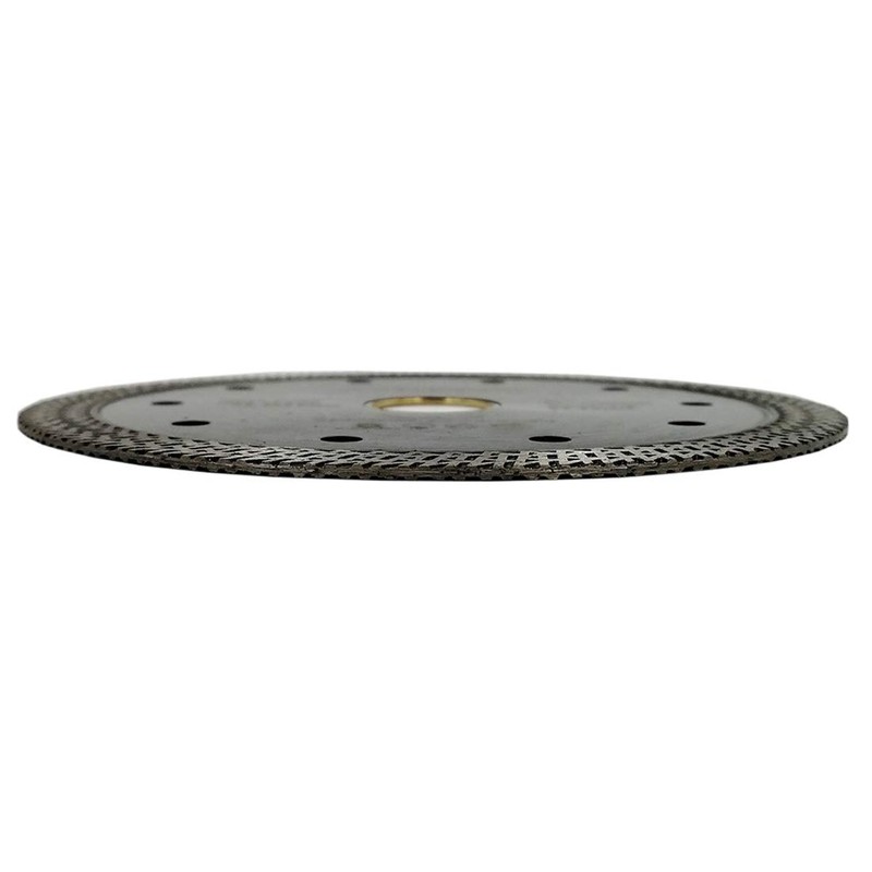 SHDIATOOL 4-1/2 Inch Porcelain Diamond Mesh Turbo Saw Blade Cutting
