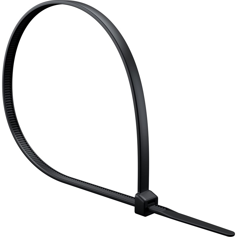 ISOLATECH Pack of 100 Cable Ties Black UV Resistant Black