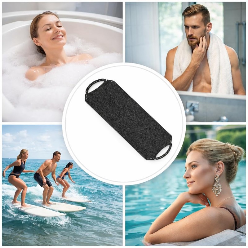 Back Scrubber for Shower, Double Sided Exfoliating Back Exfoliator with