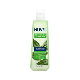 Nuvel Tónico Facial Astringente con Té Verde 235 ml | Limpiador Facial para Piel Grasa o Mixta con Ingredientes Naturales