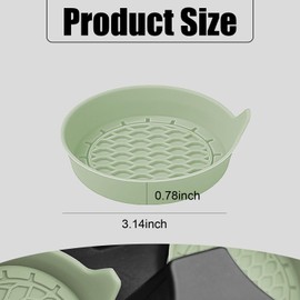 Pincuttee Car Cup Holder Coaster,Silicone Car Cup Holder Coaster Set of 2,Car Coaster Automotive Cup Holders,Anti Slip Car Cup Holder Coasters,Car Interior Accessories(Light Green,2PC)