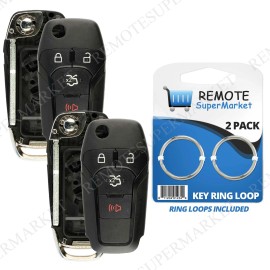 RemoteSuperMarket 2 Shell Case For 2013 2014 2015 2016 Ford Fusion Keyless Entry Remote Key Fob