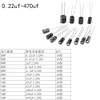 KKHMF 120 PCS Electronic Parts Bag 0.22uf-470uf Electrolytic Capacitors 12