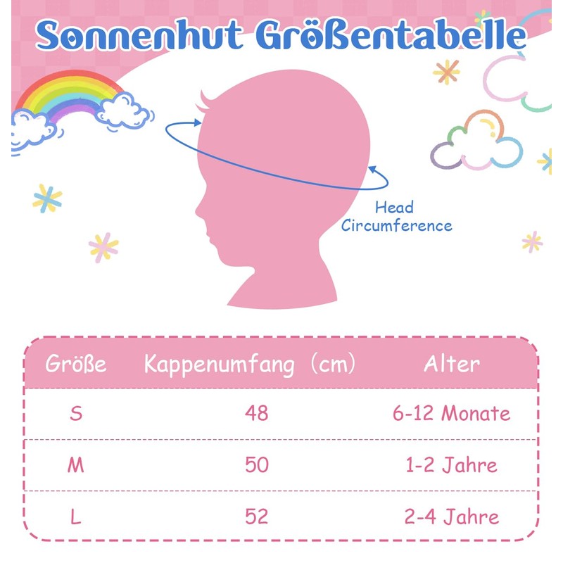 Century Star Children's Sun Hat UV Protection Sun Hat Baby