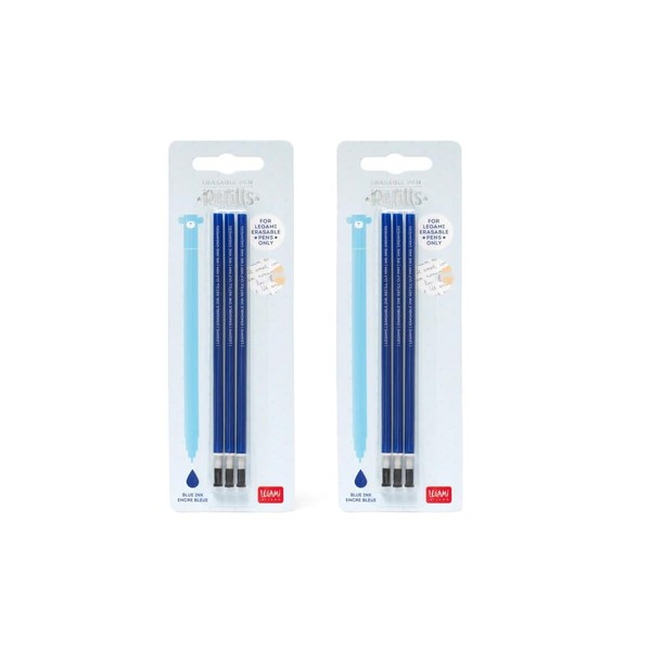 Legami - Erasable Gel Pen Refill, Set of 6, Height