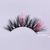 Miss Kiss 1 Pair Lashes with Pink Color Silver Glitter