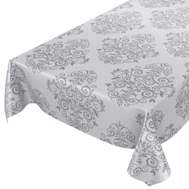 Anro Oilcloth Tablecloth, Oilcloth Wax Tablecloth, Tendril Pattern
