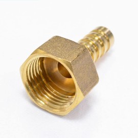 MiJunHD 2X Brass Pipe Fitting 6mm Hose Barb Tail 3/8'' BSP Male Female Connector Joint Copper Coupler Adapter