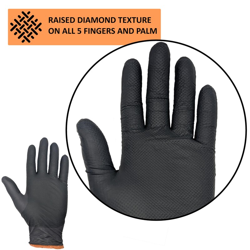 HDMNDD Black Disposable BBQ Grill Gloves Kit - 50 Heavy