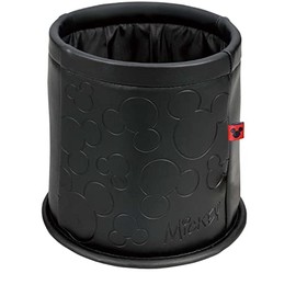 Bonform 7248-43BK Multi-Storage Box, Mitsumaru Leather, Mickey Fall Prevention, Black