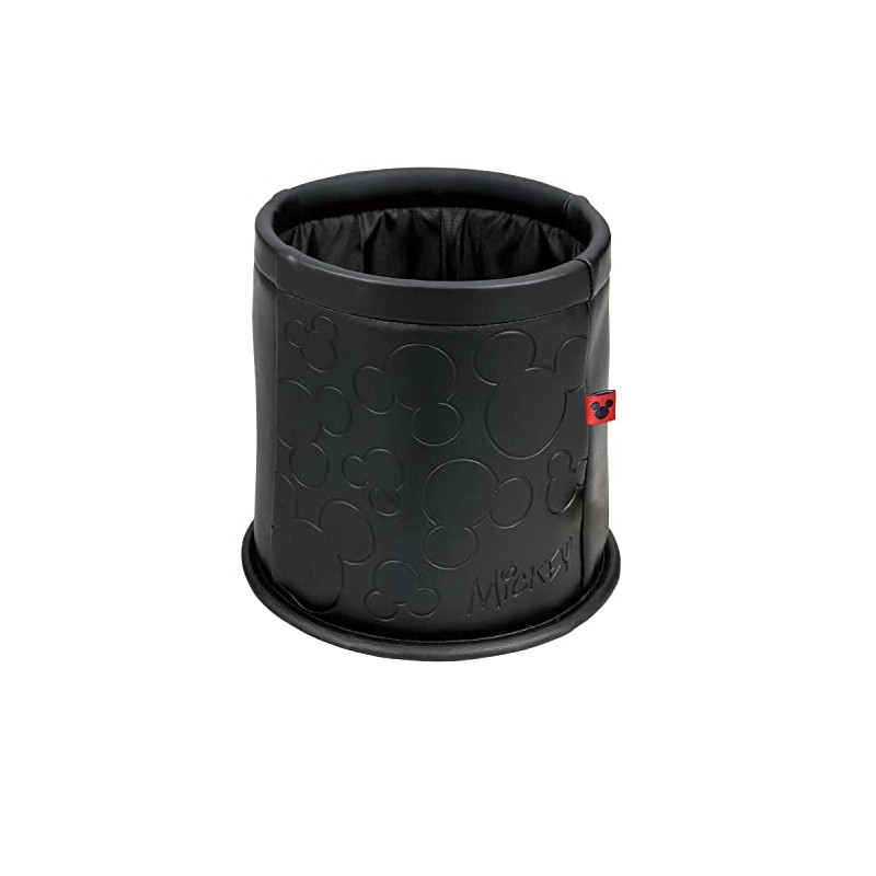 Bonform 7248-43BK Multi-Storage Box, Mitsumaru Leather, Mickey Fall Prevention, Black