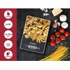 BEPER P102BIL003 Digital Kitchen Scale, Tempered Glass Top, Kitchen Scales