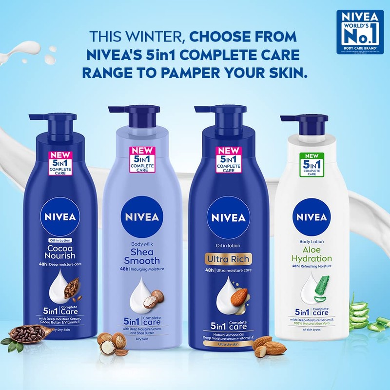 Nivea Nourishing Lotion Body Milk Richly Caring For Very Dry