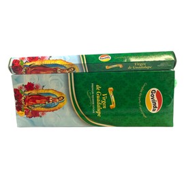 Govinda Incense - 120 Incense Sticks, Masala Coated Incense (Virgen de Guadalupe)