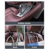 KINIVA Car Seat Headrest Storage Hooks, Set of 2, Suede