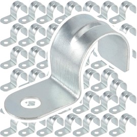 ZEONHAK 200 Pack 1 Inches 1 Hole Straps, Metal Pipe Strap, Strong and Durable Pipe Strap Clamp for Fixing EMT Conduit and Other Pipes On Different Surfaces