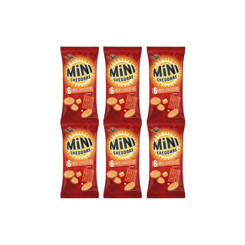 Snack Pack Bundle with Mini Cheddars Red Leicester Multipack 6x23g