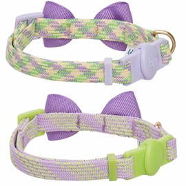 Blueberry Pet 10+ Patterns Breakaway Safety Cat Collars, Reflective Options Available