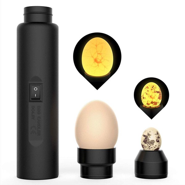 LED Light Egg Candler Tester, Egg Candler Chicken Egg Monitoring