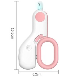 Nail Clippers for Pets, Electric Nail Clipper, Stainless Steel, LED Light, Easy to Use, Lightweight, For Beginners, Cats, Dogs