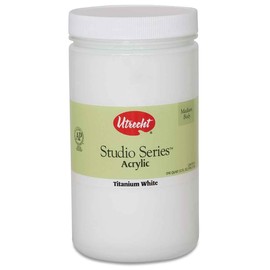 Utrecht Studio Series Acrylic Paint - Titanium White, 946 ml Jar