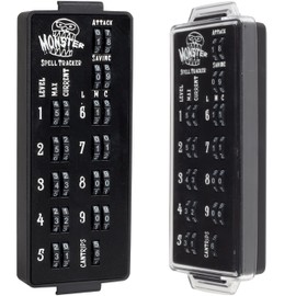 Ultimate RPG Spell Tracker for DND- Easily Keep Track of All Magic Stats, Levels, Modifiers Easily w Adjustable Place-Locking Dials & Protective Cover- Compatible w Dungeons Dragons 5e Tabletop Games