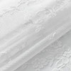 Kotile White Lace Cafe Curtains 45 Inch Length for Kitchen