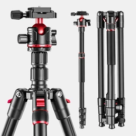 ZOMEi 173 cm/68 inch Camera Tripod Professional Aluminum Ball Head Tripod Outdoor Travel Monopod with Carry Bag Phone Holder Compatible with DSLR Binoculars Laser Telescope