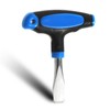 Heclia T-Handle Flat Head Screwdriver Ergonomic Non-Slip Plastic Handle for