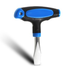 Heclia T-Handle Flat Head Screwdriver Ergonomic Non-Slip Plastic Handle for Precision Control Professional Small Flathead Screwdriver for Slotted Camera Tripods, Electronics, DIY Home Repair, Jewelry