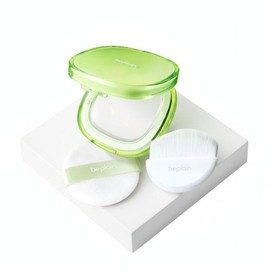 non-plane Be-Plain Mung Bean Cotton Fit Powder Pact 7g special (+1 brush) Powder + brush gift option / 비플레인 녹두 코튼핏 파우더 팩트 7g 기획 (+브러쉬 1개) 파우더+브러쉬 증정 옵션