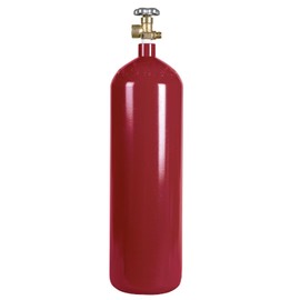 New 60 cu ft Steel Argon Gas Cylinder with CGA580 Valve