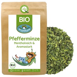 Organic Peppermint Tea 250 g – MentholRich & Aromatic – European Cultivation by Family Business – Loose and Dried – Peppermintman