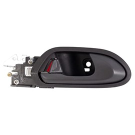 TRQ Front Left Interior Door Handle Gray Drivers Side Compatible with 2006-2011 Honda Civic