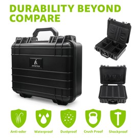 INFINITKIN XL Smell Proof Box | Lockable Smell Proof Stash Box – Airtight, Waterproof & Crushproof for Home, Travel & Camping, Great Gift Choice