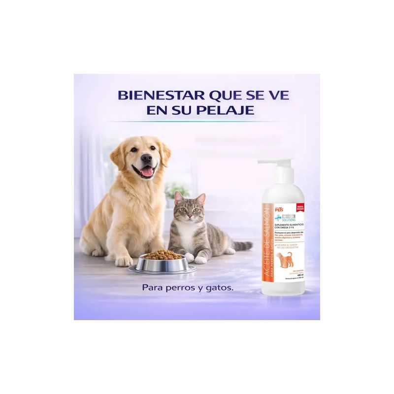 Aceite De Salmón Omega 3 Y 6 Para Perros Y