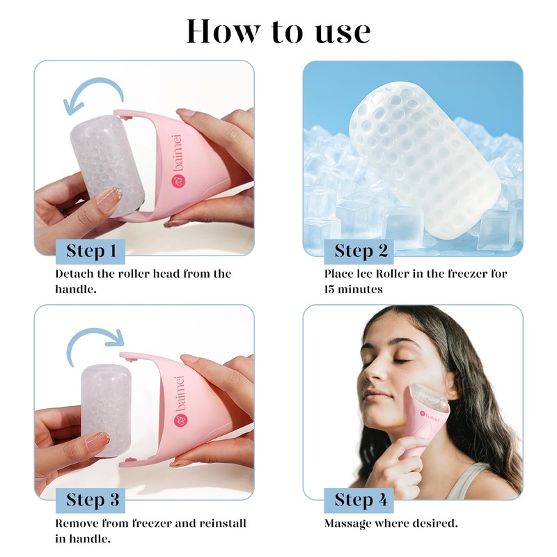 BAIMEI IcyMe Ice Roller for Face and Gua Sha Facial