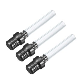 sourcing map 3pcs Breather Hose Gas Fuel Tank Cap 2 Way Vent Hose Tube for Dirt Bike Motorized Bicycle Black