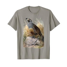 California Quail CA Quail Birder Vintage California Quail T-Shirt