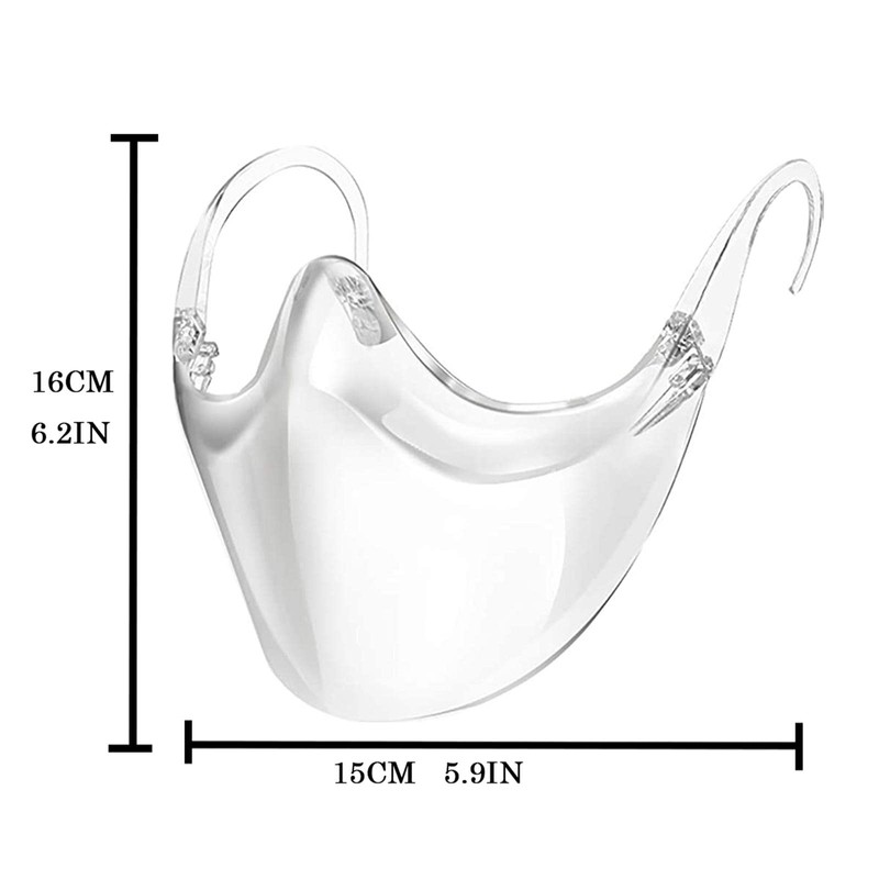 Generic Durable Mask Face Shield Combination PC Reusable Clear Face