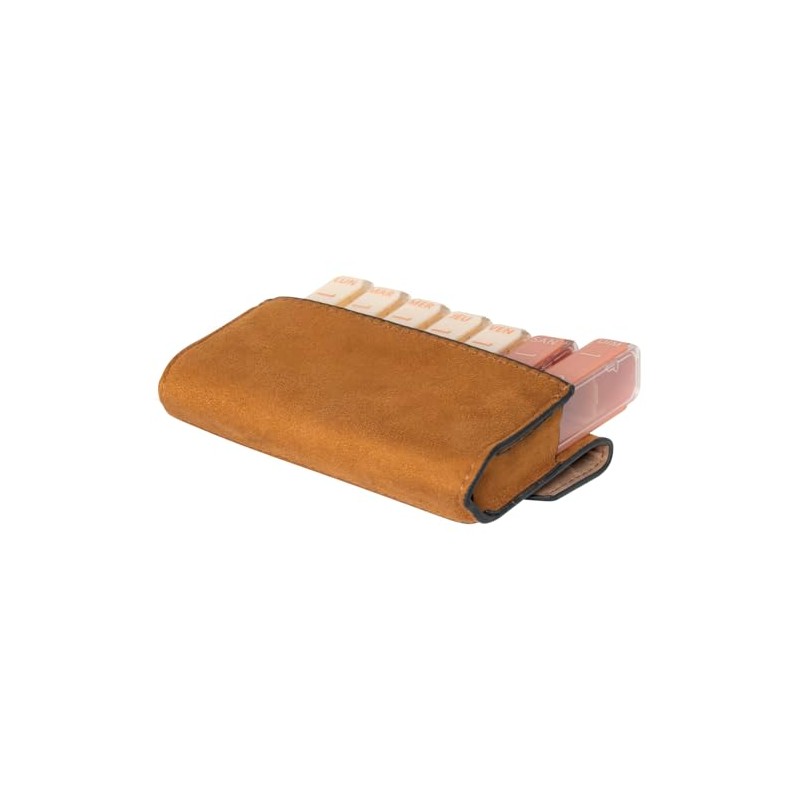 PLIC Mini Modulo Brown Pill Box - 7 Day Medication