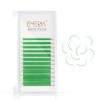 EMEDA Green Eyelash Extension Flat Eyelashes Colourful Green Light Eyelash